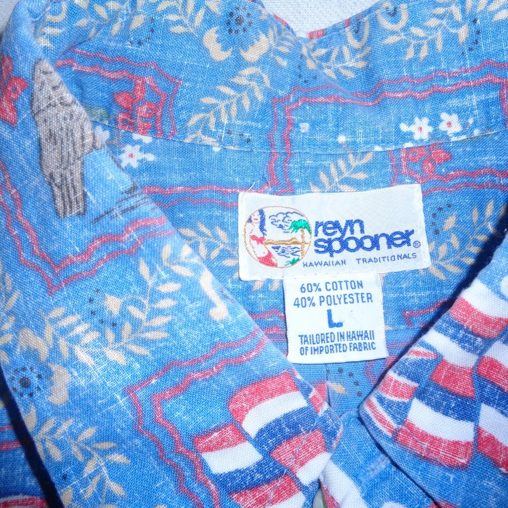 Reyn Spooner Reverse Print British Flag Shirt - image 2